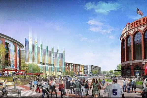A rendering of the proposed Willets Point mall.
